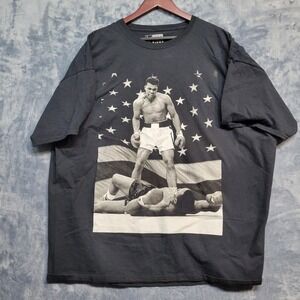 Muhammad Ali Graphic T-Shirt Boxing Legend Black 3XL‎